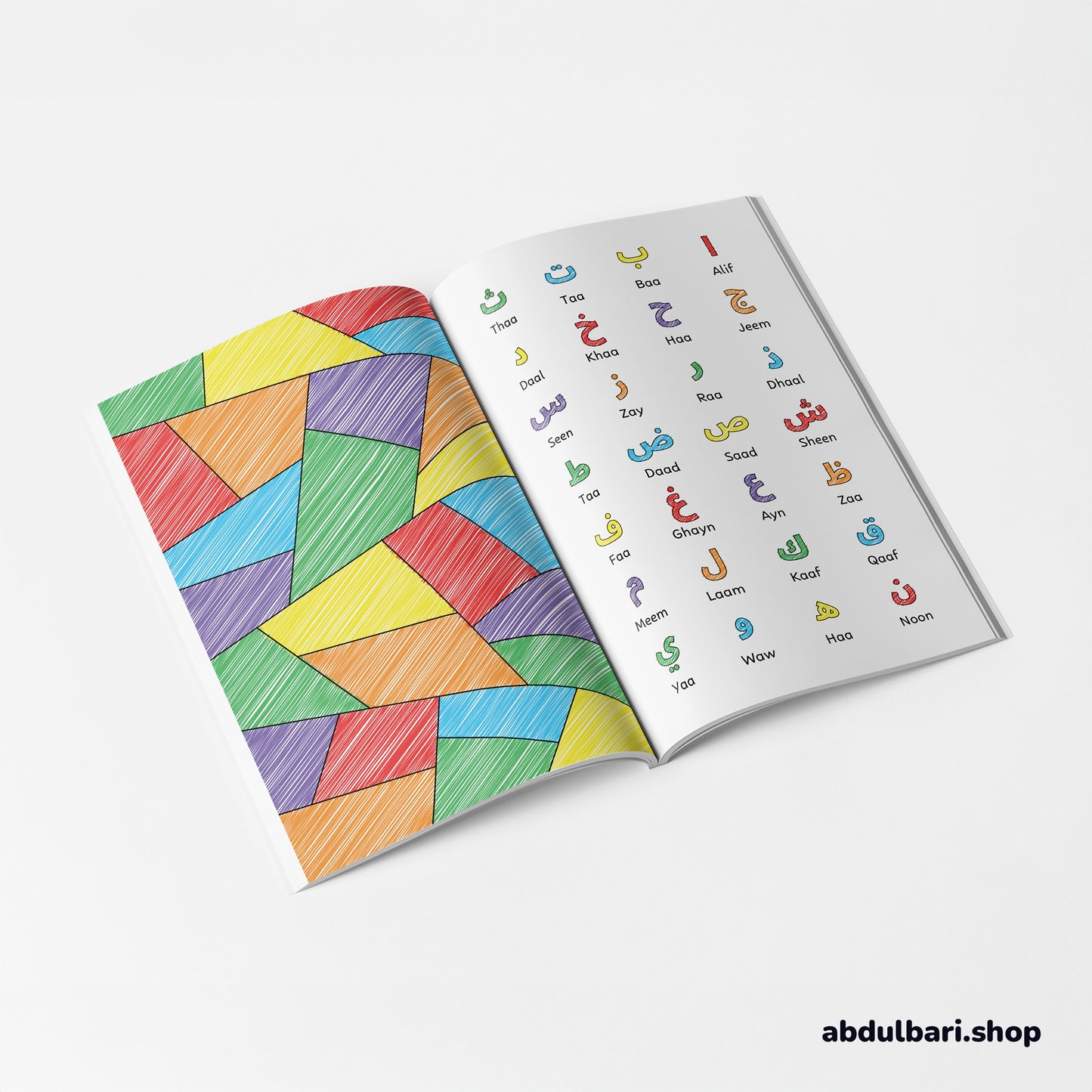 Find The Arabic Letter: Arabic Alphabet Colouring Book