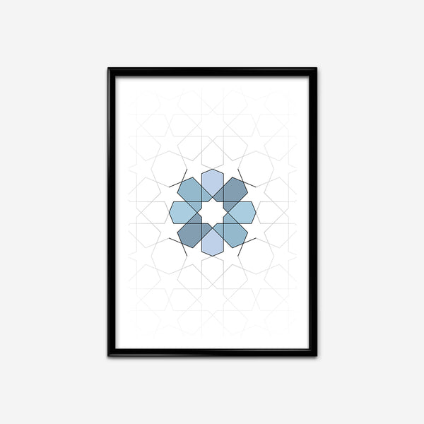 The Eightfold Rosette | Geometric Art Print