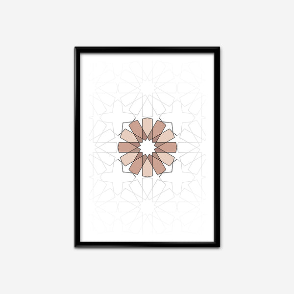 The Twelvefold Rosette | Geometric Art Print
