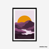 Mountains & Rivers | Abstract Art Prints