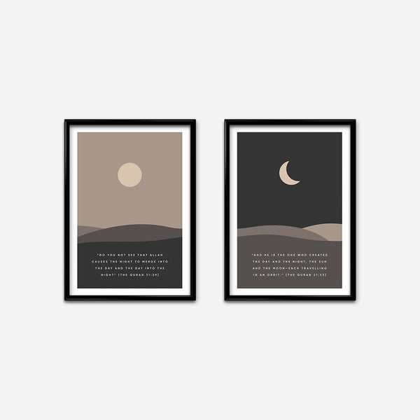 Day and Night | Abstract Art Prints